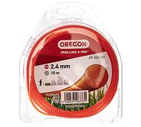 Oregon Filo per Decespugliatore - in Nylon Tondo di Ricambio Universale per Tagliabordi Ideale per Giardinaggio e Fai da Te - Bobina da 2,4 mm x 15 m, Colore Arancio (69-362-OR)