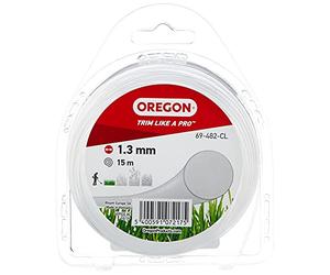 Oregon Filo per Decespugliatore - Filo in Nylon Tondo di Ricambio Universale per Tagliabordi e Decespugliatori Ideale per Giardinaggio e Fai da Te - Bobina da 1,3 mm x 15 m, Trasparente (69-482-CL)