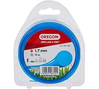 Oregon Filo per Decespugliatore - Filo in Nylon Tondo di Ricambio Universale per Tagliabordi e Decespugliatori Ideale per Giardinaggio e Fai da Te - Bobina da 1,7 mm x 15 m, Colore Blu (69-350-BL)