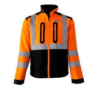 Oregon Giacca DPI ad Alta Visibilità, Abbigliamento da Lavoro Professionale di Classe 3, Tessuto Leggero, Ventilato, Elasticizzato e Riflettente, Adatto sia a Uomo che Donna, Taglia M, Arancione