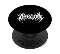 Oregon Ironic Gothic State Pride Metal Vibes Dark Aesthetic PopSockets PopGrip Adesivo