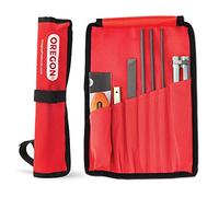 Oregon Kit di Affilatura Universale per Motosega - Include Lime Tonde da 5/32" (4 millimetri), 3/16" (4,8 mm) e 7/32" (5,5 mm), Lima Piatta, Impugnatura, Guida per l'Affilatura e Astuccio