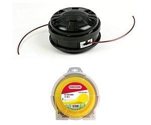 Oregon Lightning Load Pro Testina Universale e Filo da Taglio Tondo 2.4mm x 88m, Testina Tap and Go Bump Feed, Adatta alla maggior parte dei Decespugliatori ad Albero Dritto fino ai 33 cc