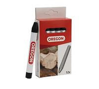 Oregon Multi Surface Marking Crayon - Confezione da 12 Pastelli Professionali con Struttura Antiscivolo a 6 Lati, Scrivono su Legno, Metallo, Cemento, Piastrelle, Ceramica, Plastica e Vetro - Nero