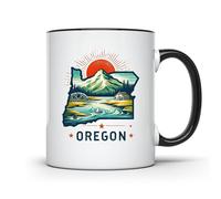 Oregon State Scenic Landscape Tazze Unico Mug Resistente Tazza Per Ufficio Casa Cucina 330Ml