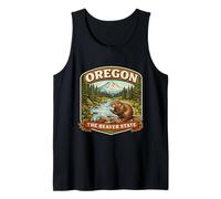 Oregon The Beaver State Souvenir Memorabilia Visitatore Orgoglioso Canotta