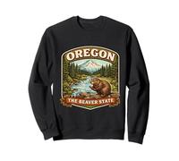 Oregon The Beaver State Souvenir Memorabilia Visitatore Orgoglioso Felpa