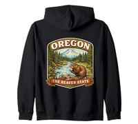 Oregon The Beaver State Souvenir Memorabilia Visitatore Orgoglioso Felpa con Cappuccio