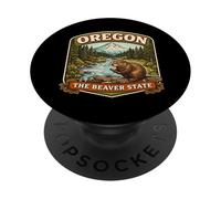 Oregon The Beaver State Souvenir Memorabilia Visitatore orgoglioso PopSockets PopGrip Adesivo