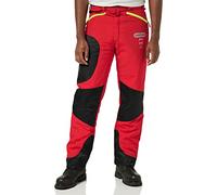 Oregon Waipoua - Pantaloni Protettivi per Motosega, Tipo A, Cat. 1, Antitaglio, Regolabili, Leggeri, Traspiranti, Rinforzati, Taglia XXXL / UE 62-64 - Rosso/Giallo/Nero Alta Visibilità (295469/3XL)
