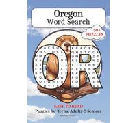 Oregon Word Search: 50+ Word Search Puzzles with Easy to Read Print about OR History, Landmarks, Culture, Foods, and More...Gift for Vacations, Holidays, Screen Free Time