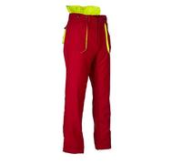 Oregon Yukon 295435/XL - Pantaloni protettivi per motosega, tipo A, classe 1, colore rosso, XL (extra large, 54-56)