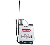 Oregon Zaino Spruzzatore a Pressione per Diserbante da Giardino, con Lancia Idropulitrice e 2 Ugelli Spray Regolabili, 16 litri