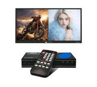 OREI 4K HDMI Multi Viewer 2 in 1 Out Switcher 2 porte Seamless IR Remote Support 4K @ 60Hz 1080P per PS4/PC/DVD/telecamera di sicurezza Interruttore HDMI Uscita audio ottica L/R - (UHD-201MV)