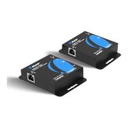 Orei Balun 4K HDMI Extender Balun UltraHD 4K @ 60Hz 4:4:4 su singolo cavo CAT6/7 con HDR & IR Control-cavo Ethernet fino a 50 m - Loop Out (UHD-IPC165-K)