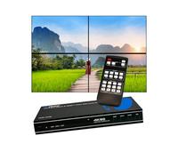 OREI Controller video 4K 2x2 Processore HDMI senza soluzione di continuità fino a progressivo 60hz 4:4:4 8-bit - HDMI 2.0, HDCP 2.2, 18 Gbps, UltaHD 2x1, 1x2, 1x3, 1x4 Telecomando (UHD-202VW)