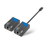 OREI Estensore Ethernet 4K 120Hz USB-C a HDMI su Cat6/7, 4K, fino a 24,4 m con HDR e audio su Ethernet, perfetto per estendere il tuo laptop, presentazioni, sale riunioni
