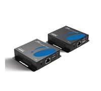 OREI Extender HDMI 4K su Ethernet con KVM - 4K a 60Hz fino a 60 metri su CAT 6/7 - Supporto USB 1.1 per tastiera e mouse, loop out, alimentazione tramite cavo