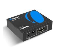 Orei Splitter HDMI 1 in 2 Out 4K - 1x2 HDMI Display Duplicato/Specchio - Splitter Alimentato Full HD 1080P, 4K @ 30Hz (un ingresso a due uscite) - Cavo USB incluso - 1 sorgente a 2 display identici