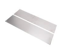 Oreilet 1 Paio di Piastre di Protezione Antigraffio per Porta, Piastra di Protezione Inferiore per Porta in Acciaio Inossidabile, Piastra di Spinta, Antigraffio per Interni o Esterni, 15,7x3,9 Pollici