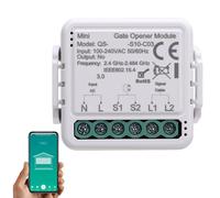 Oreilet 2026 Aggiornamento Modulo Controller WiFi Smart per Tapparelle, Modulo Interruttore per Porta Garage con Timer Domestico e Controllo Vocale, Kit Apri Porta Garage (QSS10-C03)