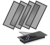 Oreilet 6 Pezzi di Coperture Magnetiche per Bocchette da Pavimento, Trappola per Registro dello Schermo di Ventilazione, Copertura Registro Rete Magnetica per Parete, 10x6 Pollici
