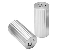 Oreilet Agitatori di Sale e in Acciaio Inossidabile, Agitatore di Popcorn per Condimenti e Condimenti per Spezie, Dispenser di Spezie per Zucchero e Cannella per re Dolci da (SILVER)