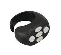 Oreilet Anello di Scorrimento Remoto per TikTok, Telecomando APP per Girare la Pagina con la Punta delle, Otturatore della Fotocamera, Clicker per Foto della Fotocamera per Telefoni Tablet (BLACK)