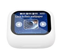 Oreilet Auricolari Wireless 5.4 con Touch Screen, Surround HiFi con Touch Screen LCD a Colori per Allenamento Guida Camminata Corsa (WHITE)