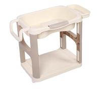 Oreilet Basino per Lavaggio dei Capelli, Bacino Shampoo Plastica Portatile per Anziani, Pazienti con Letto, Bambini, Donne in Gravidanza, Disabili, Feriti, Vasca Lavaggio Capelli (BROWN)