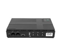 Oreilet Batteria di Backup Mini UPS, Gruppo di continuità con Batteria da 18 W 10400 MAh con Uscita POE DC 5V 9V 12V USB LAN 15V 24V per Telecamera di Sicurezza del Router (Spina europea)