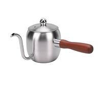 Oreilet Bollitore per caffè, Caffettiera in Acciaio Inossidabile 500 Ml, Bollitore a Collo Cigno Becco Lungo Stretto Caffettiera Goccia Mano per il Controllo Flusso Dell'Acqua Birra (SILVER)