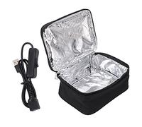 Oreilet Box per il Pranzo Elettrico, Vaso Portatile per Pranzo in Carica USB per Pranzo in Alluminio Rivestimento Alimentare Riscaldato con 2 Metodi di Riscaldamento, 20 X 15,5 X 8 Cm