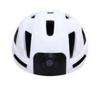 Oreilet Casco da Bici per Uomo Donna, Casco da Ciclismo Intelligente WiFi con Videoregistratore HD Frontale 1080P per la Sicurezza Stradale con Telecomando (WHITE)