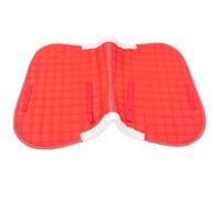 Oreilet Cavallo a Sella, Ventilato Anti-Slittamento sotto Sella, Assorbente Sudore Non Slittamento Comodo Elegante Sartoria 3D Sella (Rosso)