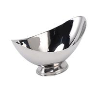 Oreilet Ciotola per Gelato, Ciotola per Gelato in Acciaio Inossidabile, Base Antiscivolo Facile da Pulire per Biscotti, Snack Al Budino di Frutta (Piccolo)