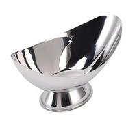 Oreilet Ciotola per Gelato, Ciotola per Gelato in Acciaio Inossidabile, Base Antiscivolo Facile da Pulire per Biscotti, Snack Al Budino di Frutta (L)