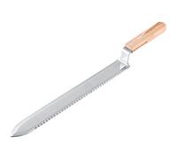 Oreilet Coltello Invalido Segnapunti in Acciaio Inossidabile, Strumento Apicoltura Lama Seghettata 280 Mm con Manico in Legno, Strumento Manuale delle Api per Apicoltori Extractor