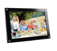 Oreilet Cornice Digitale 10,1 Pollici, Cornice Digitale Smart WiFi 32 GB Aggiornata con Touch Screen 1280x800 e Rotazione Automatica, Invia Foto Qualsiasi Luogo Tramite L'APP VPHOTO (BLACK)