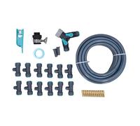 Oreilet di Raffreddamento a nebulizzazione, Kit irrigazione a Goccia Automatica 10m con 12 Giunti a T, tagliatubo, nebulizzazione per Giardino per Raffreddamento di Esterni, Patio