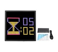 Oreilet Display Pixel Art a LED 16x16, Cornice per Display a Pannello LED Programmabile, Cornice per Foto con Orologio Digitale con Controllo App, per la Decorazione della Stanza