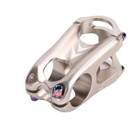 Oreilet Gambo Bici, CNC Vuoto, Ad Alta Resistenza, Stelo Manubrio in Bicicletta da 50 Mm con Superficie Resistente alla Ruggine, Adatto per Biciclette Stradali da 28,6 Mm e 31,8 di Diametro (Ti
