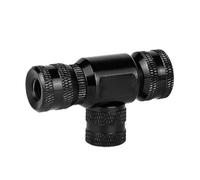 Oreilet Gonfiatore per Pneumatici per Bici a CO2, Ugello di Gonfiaggio Rapido per Bici da Strada e Mountain Bike, Riconosce e Gonfia Automaticamente Ruotando, Adatto per Valvole (Black)