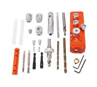Oreilet Guida Al Trapano del Profilo in Alluminio Jig di Perforazione Foro, Profilo Tapping Assistant Tap Guide Jig, Profilo di Estrusione del Localizzatore Perforazione Woodworking