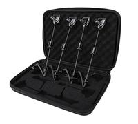 Oreilet Indicatori Allarme Morso Pesca, 4 Pezzi Allarme Universale per Pesca alla Carpa con Luci a LED per Canna, Allarmi Punta per sul Ghiaccio, Strumento di