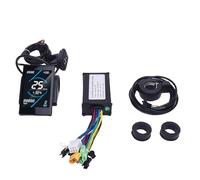 Oreilet Kit Controller Bici Elettrico, Controller Sinusoidale in modalità 3A 3 Pannello Visualizzazione LCD T5S, 130X Thumb Acceleratore, Controller Motore per Biciclette Scooter