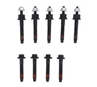 Oreilet Kit Dadi Bulloni Prigionieri Collettore Scarico 9 Pezzi per 300 Aspen 5.7L, Set Bulloneria Collettore di Scarico Professionale in Acciaio Al Carbonio Sostituisci 6505316AA (Lato conducente