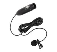Oreilet Microfono XLR Lavalier, Microfono in Lapel Omnidirezionale 48V, Clip Riduzione del Rumore su Microfoni Lavalier, Microfono XLR con Clip Battitore per la Registrazione un Colloquio