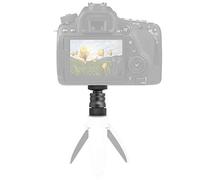 Oreilet Mini Testa a Sfera, Testa a Sfera a Piastra, Adattatore per Montaggio su Fotocamera Treppiede Portatile con Vite da 1/4 di Pollice, per Videocamera Videocamera Monitor (BLACK)