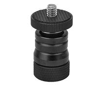 Oreilet Mini Testa a Sfera, Testa a Sfera a Piastra, Adattatore per Montaggio su Fotocamera Treppiede Portatile con Vite da 1/4 di Pollice, per Videocamera Videocamera Monitor (BLACK)